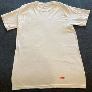 Hanes Supreme White Shirt size Small S